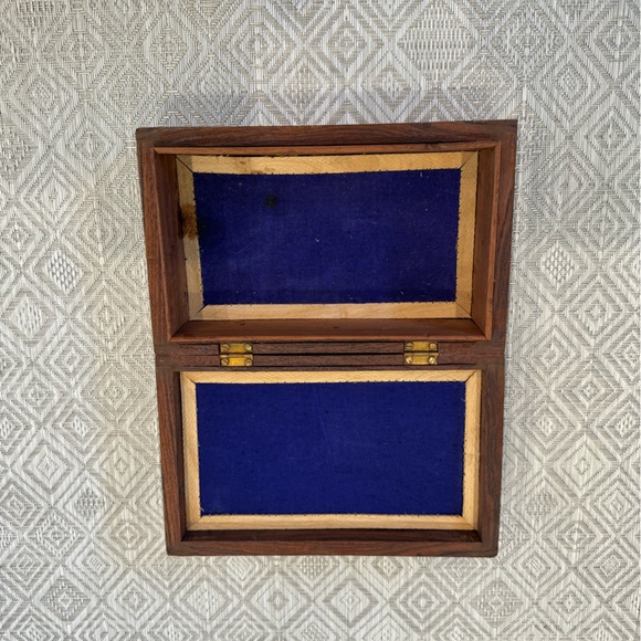 Bone Inlaid Wooden Jewelry Box - Picture 6 of 6